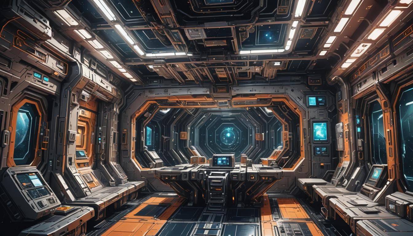 Space Station ''Aurora V'' Time Travel Main Control Room Concept art (Image 30)