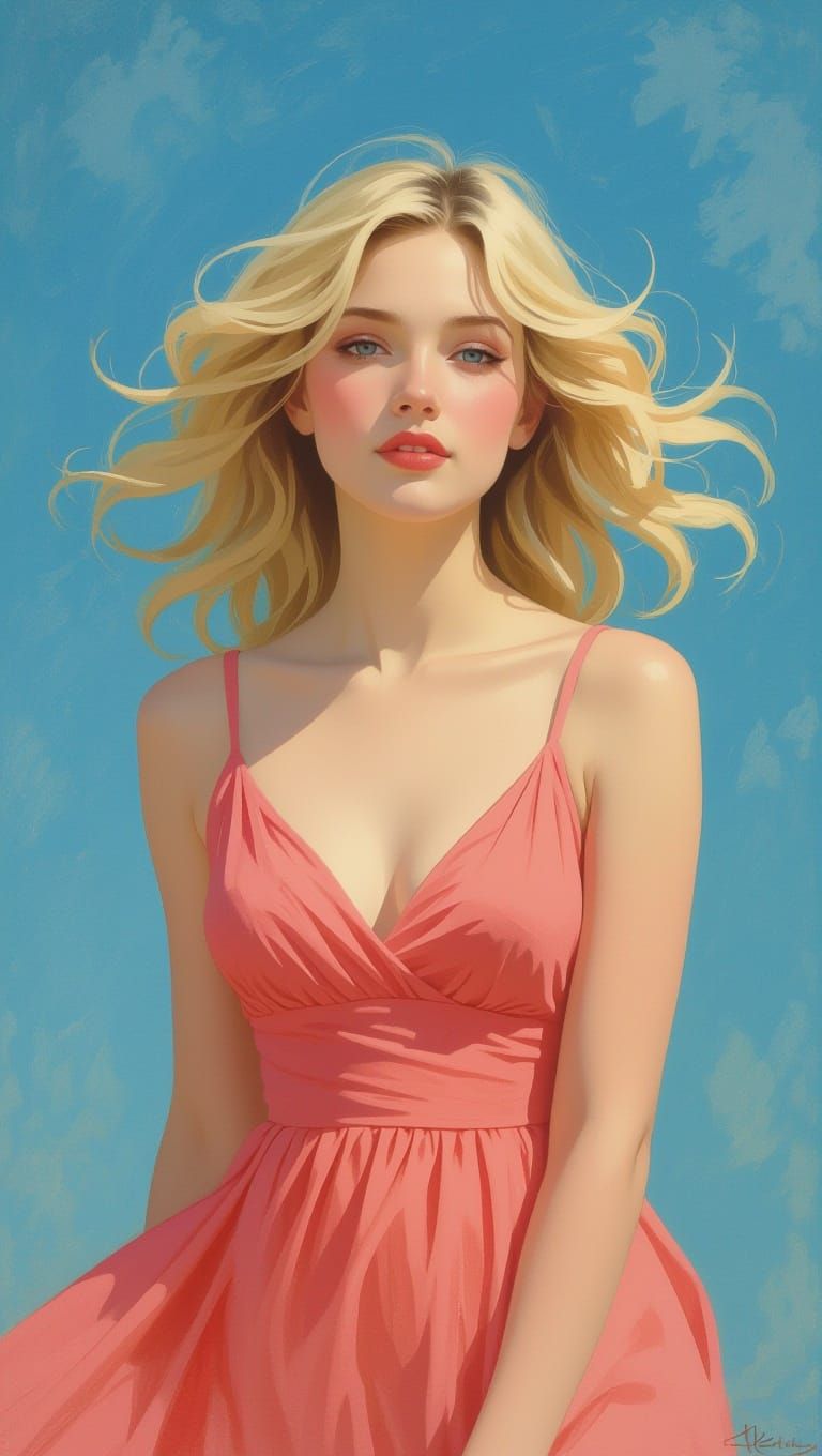 Painterly image, Hidream fast test