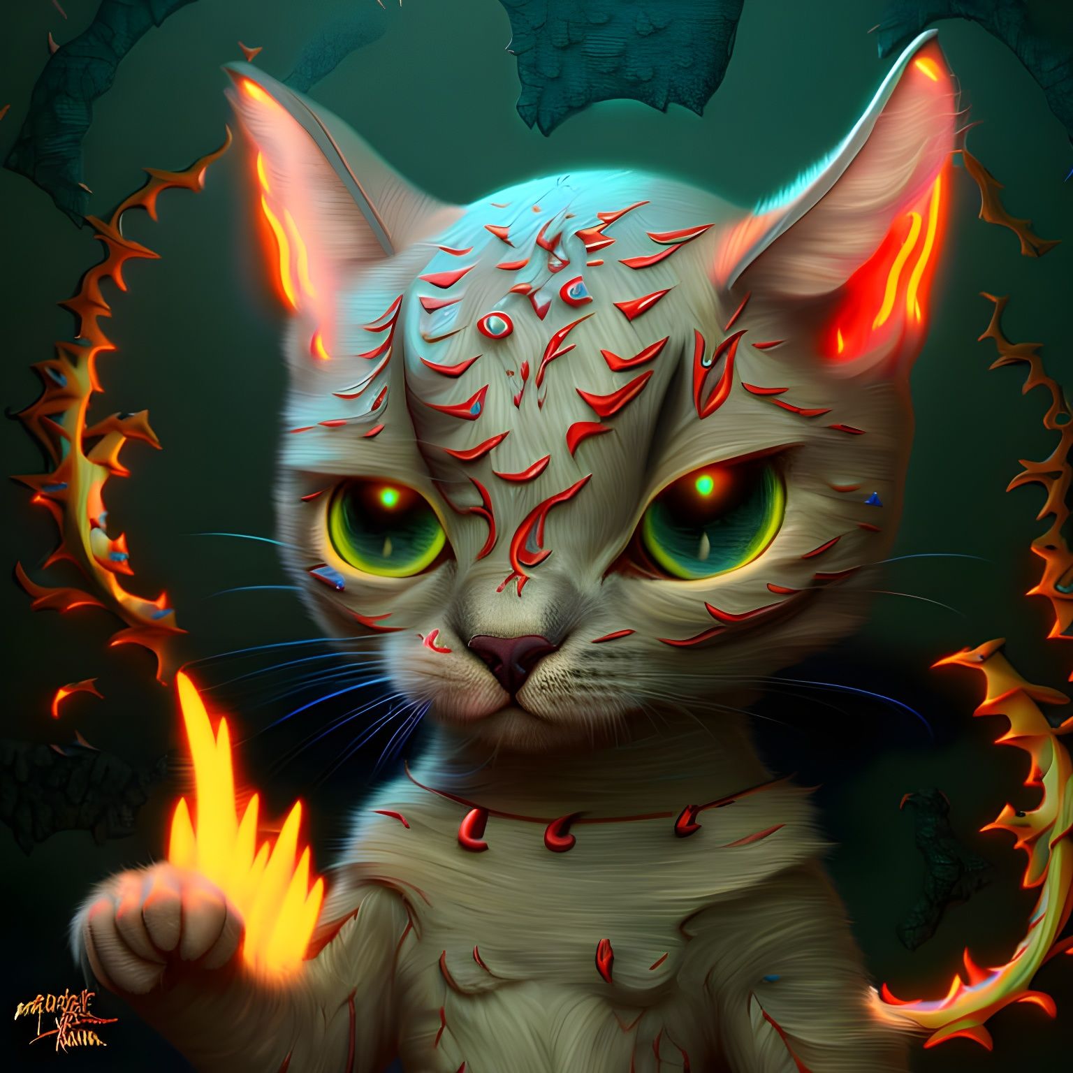 Fire Mage Cat
