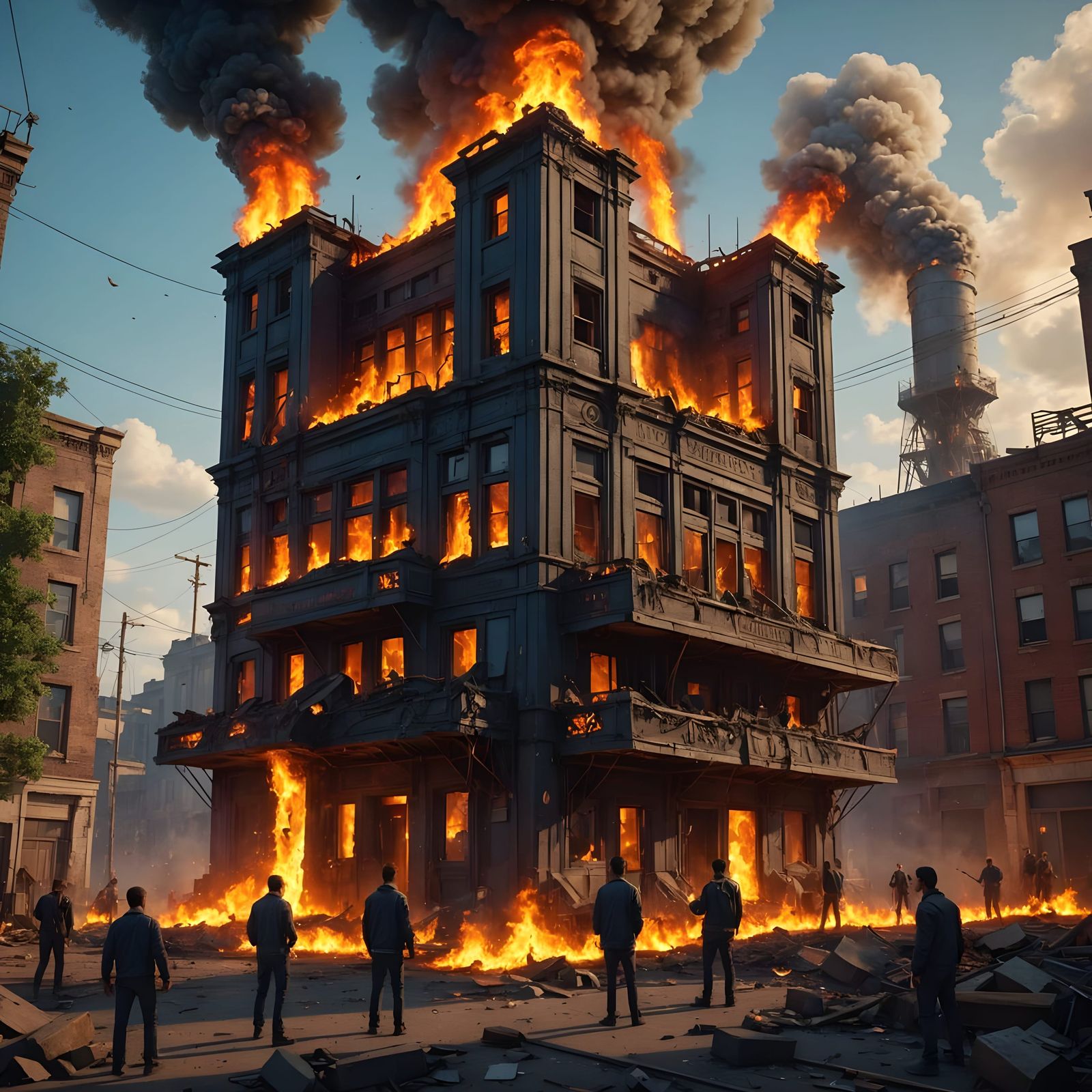 Talking Heads Band Erupts in Fantastical, High-Resolution Ar...