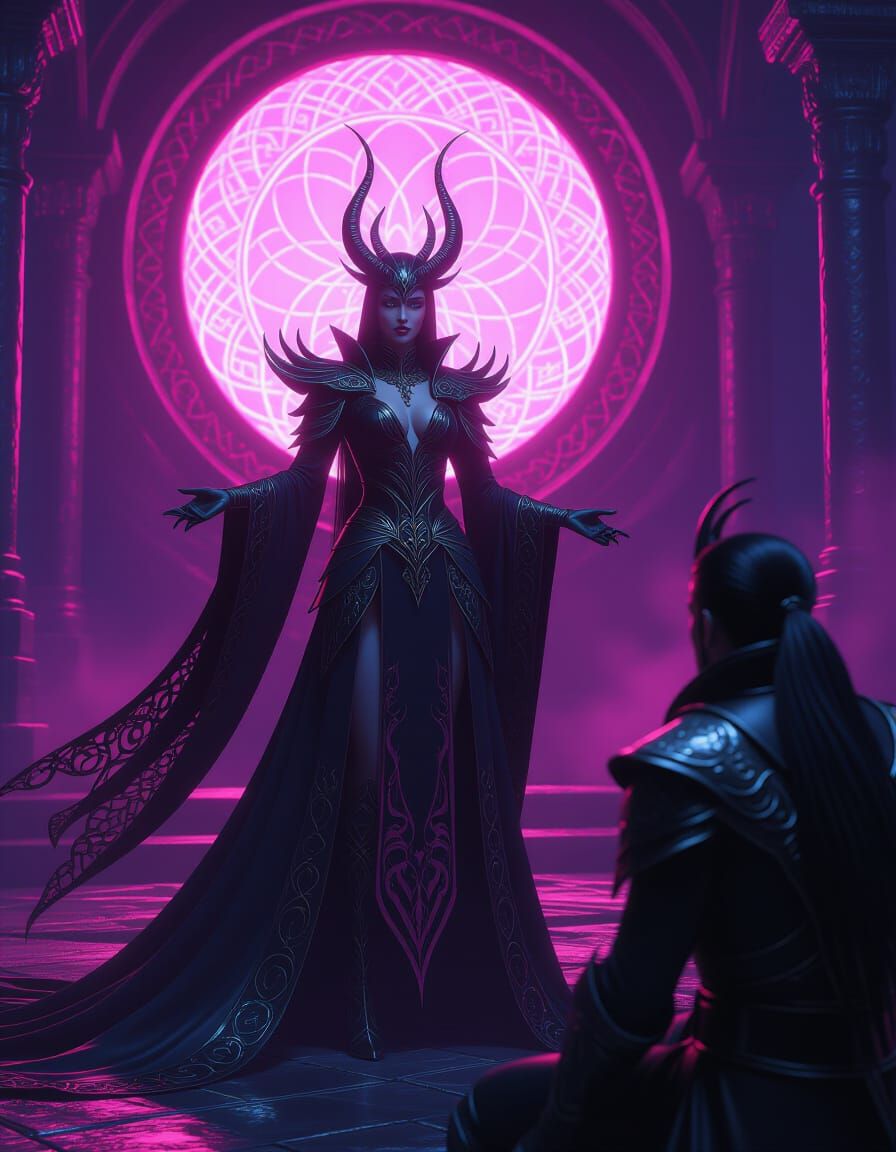 Laura as Supreme Ruler, Jinn King Gazes in Awe