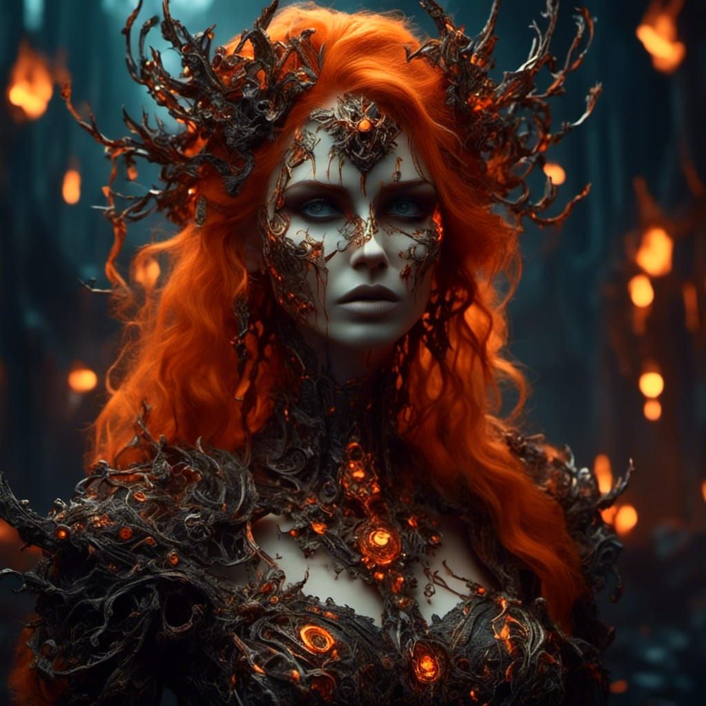 Beautiful Leo Zodiac Portrait in Detailed Matte Painting