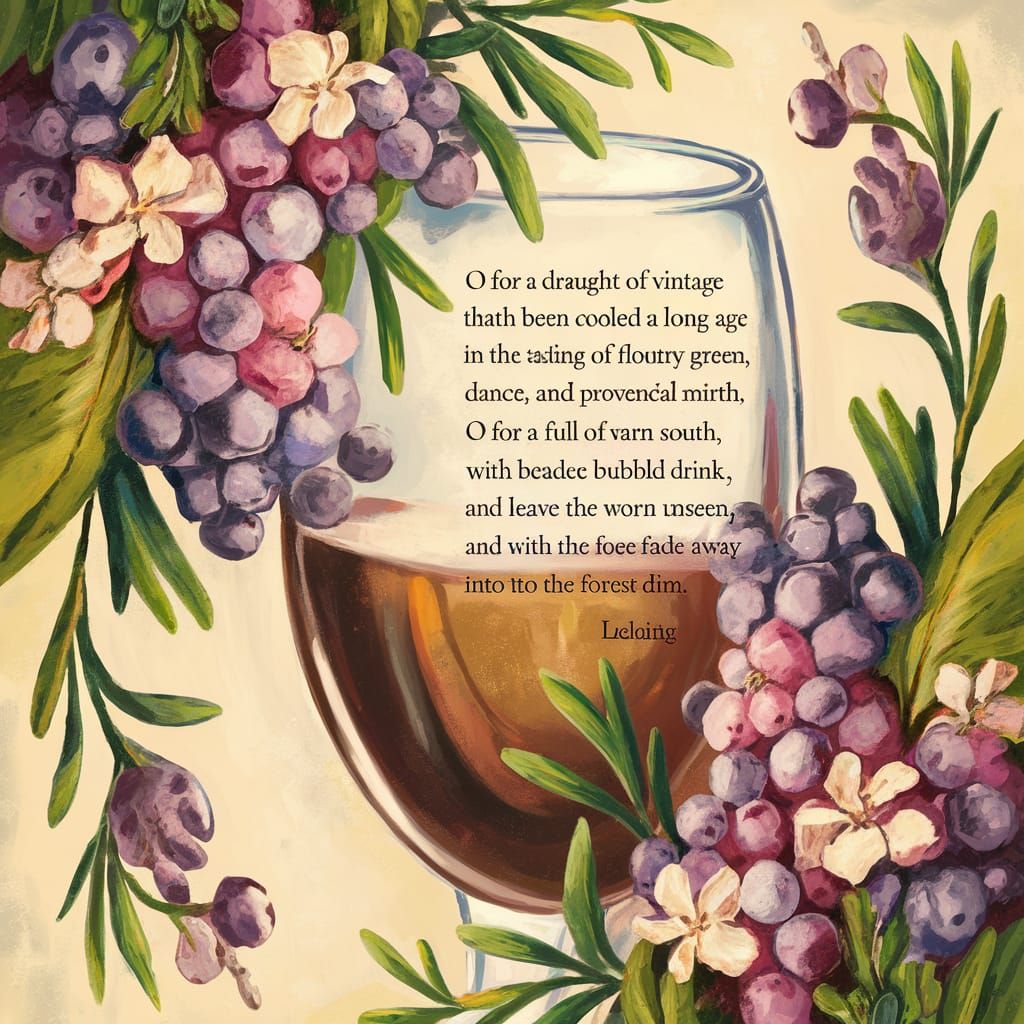 Vintage Wine Bliss: Forest Escape