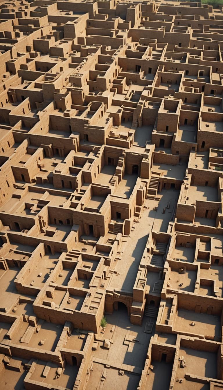Harappa and Mohenjo-Daro Ancient City Ruins