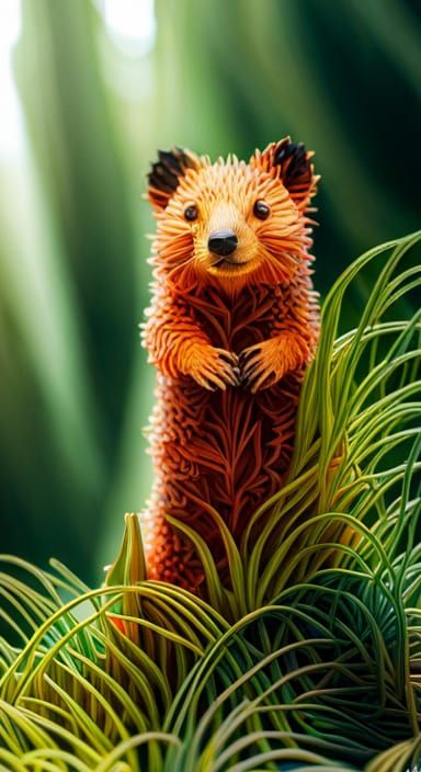 quokka in a lush-jungle