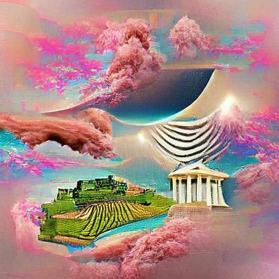 Futuristic Cityscape with Flying Vehicles