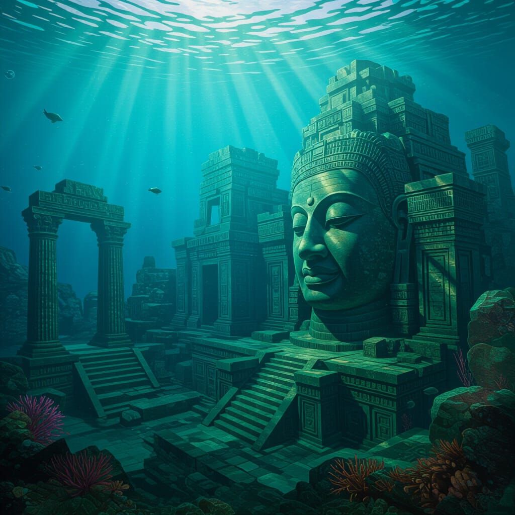 Oceanic Lost City Concept Art