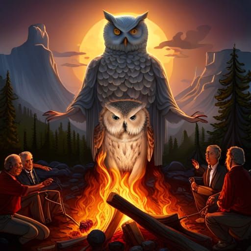 Bonfire at Bohemian Grove: Matte Painting in Unreal Engine