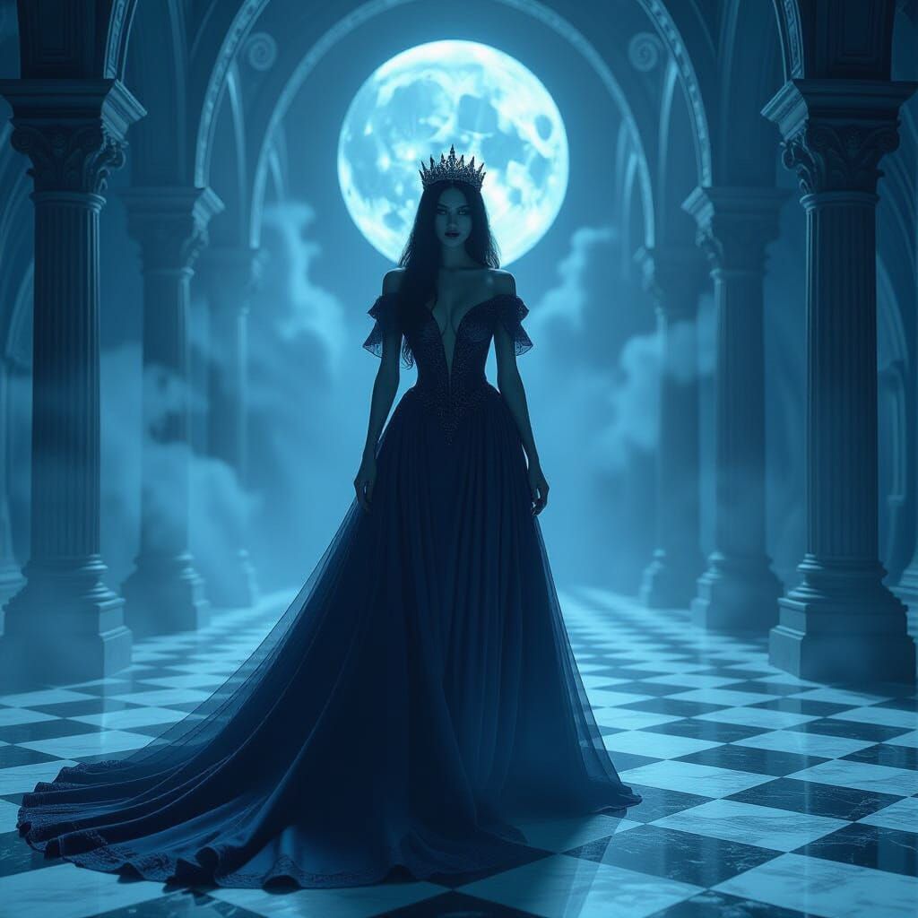 Spectral Queen in Ethereal Ballroom