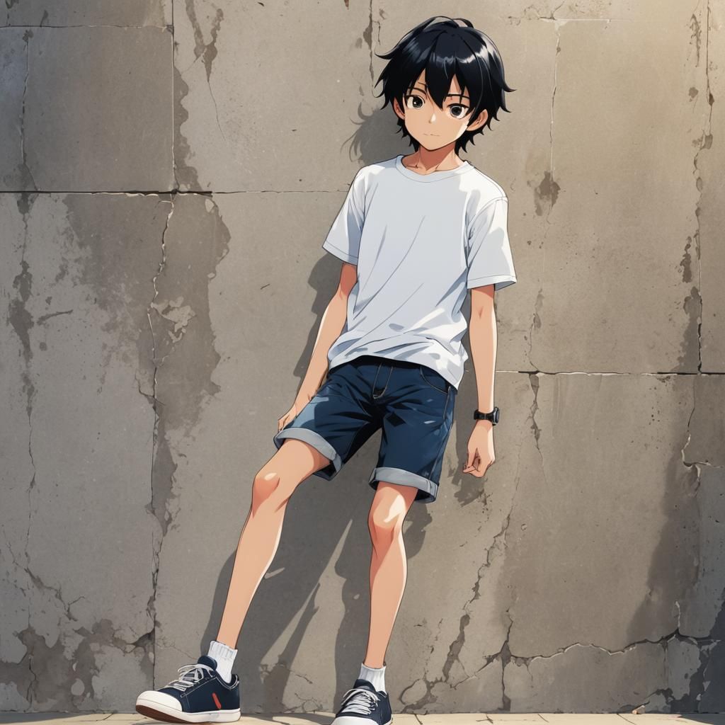 Anime Key Visual of a Youthful Boy