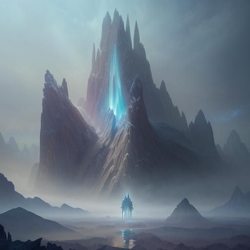 Surreal Mirage Peaks: A Vision of Dreamscapes