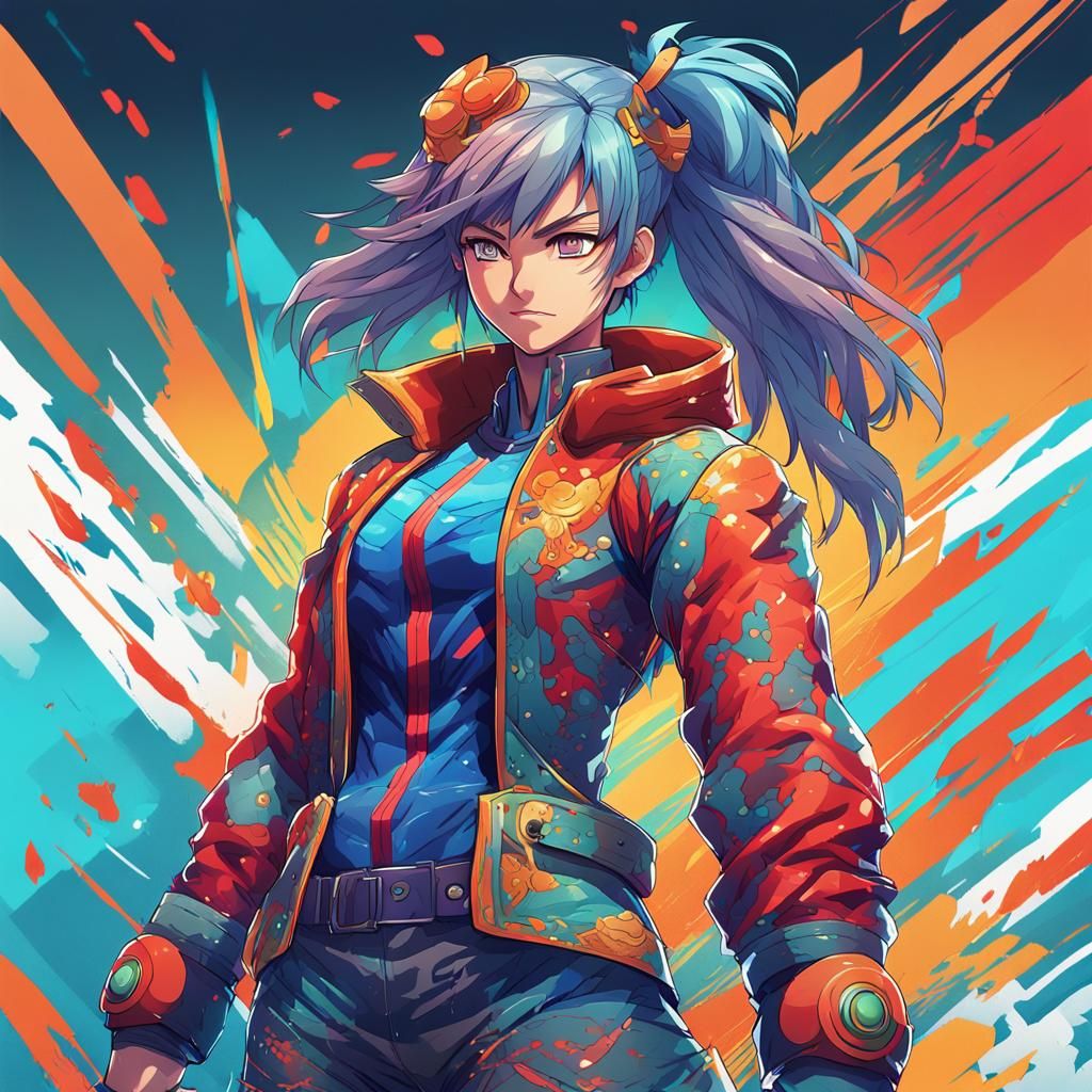 Anime Woman Portrait in Studio Ghibli Style