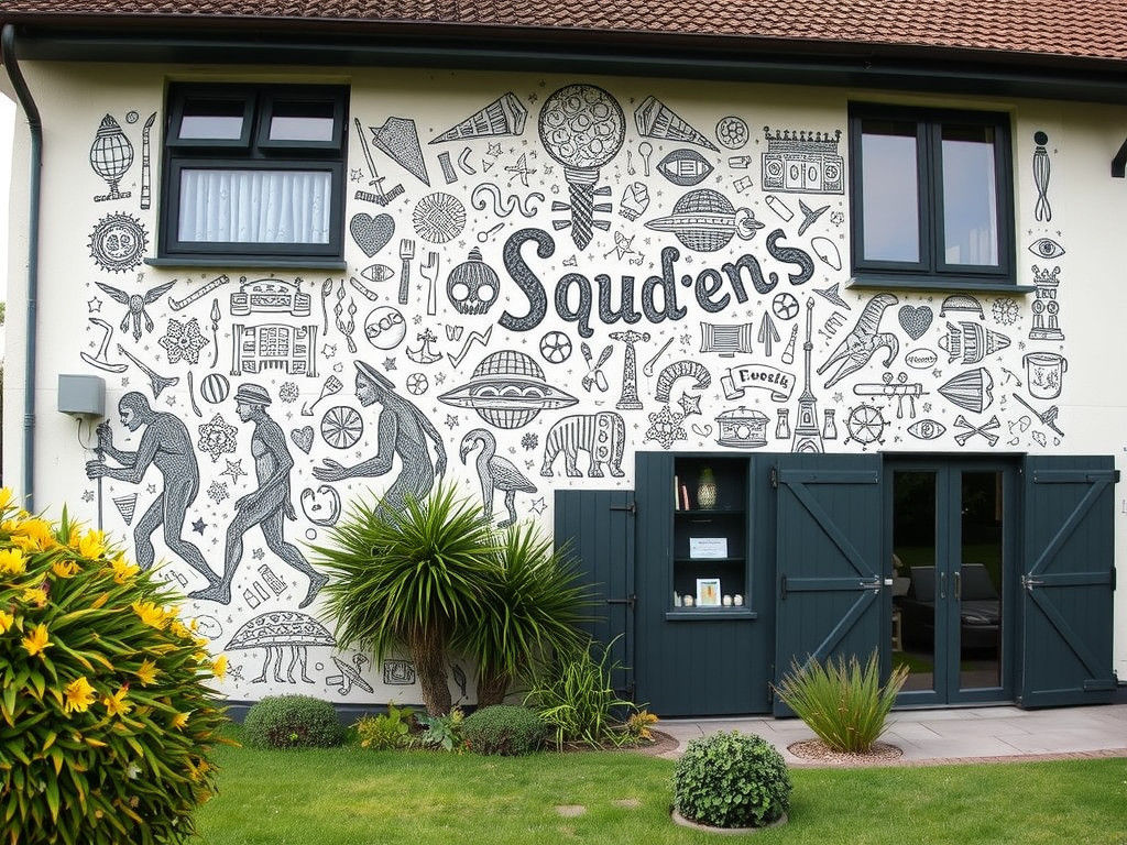 Maximalist Doodle Art: Evolution of Mankind