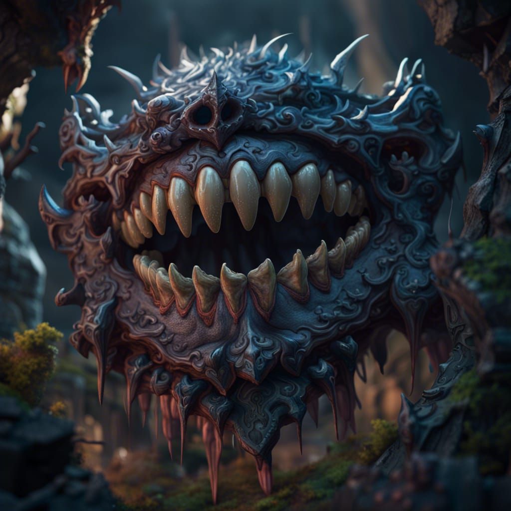 Fantastical Teeth in Detailed Matte Painting