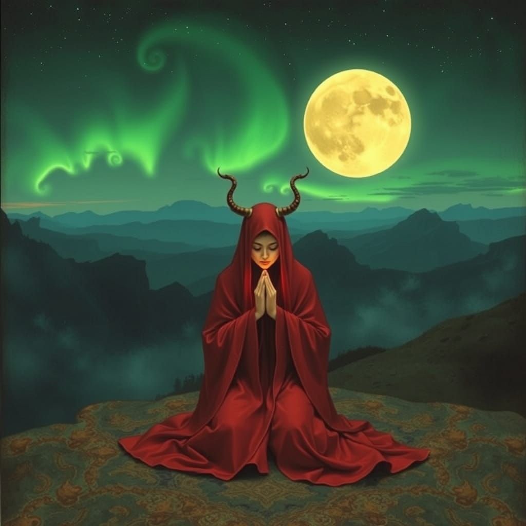 The Praying Changeling Abides Forever in Avant Garde Style