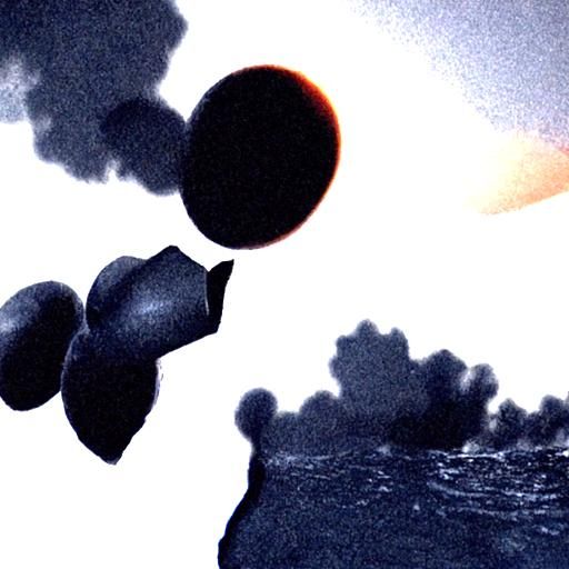 Surreal Nuclear Explosion in Dream Ocean