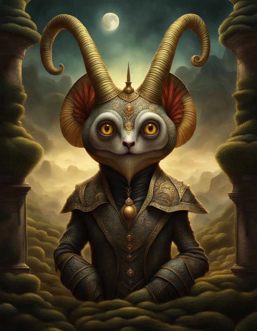 Creepy Cute Desire Creature in Digital Matte Painting