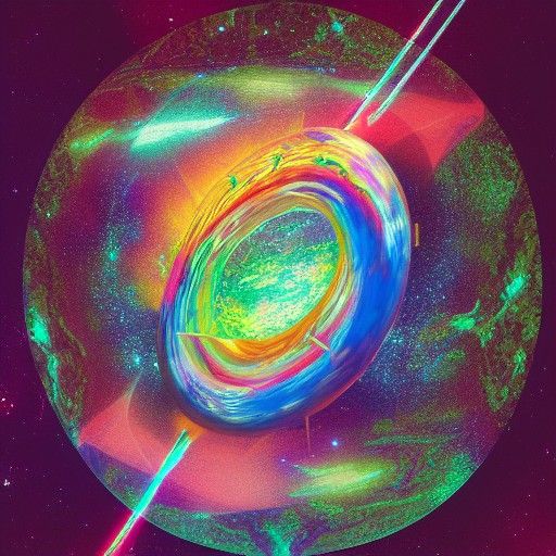 Cosmic Creation Killing Creator: Astral Holographic Art