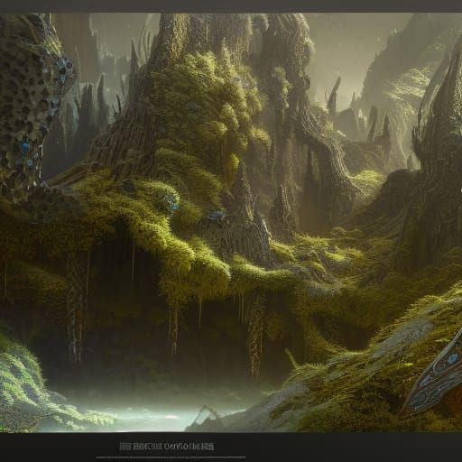 Fantastical Camouflage in Detailed Matte Painting