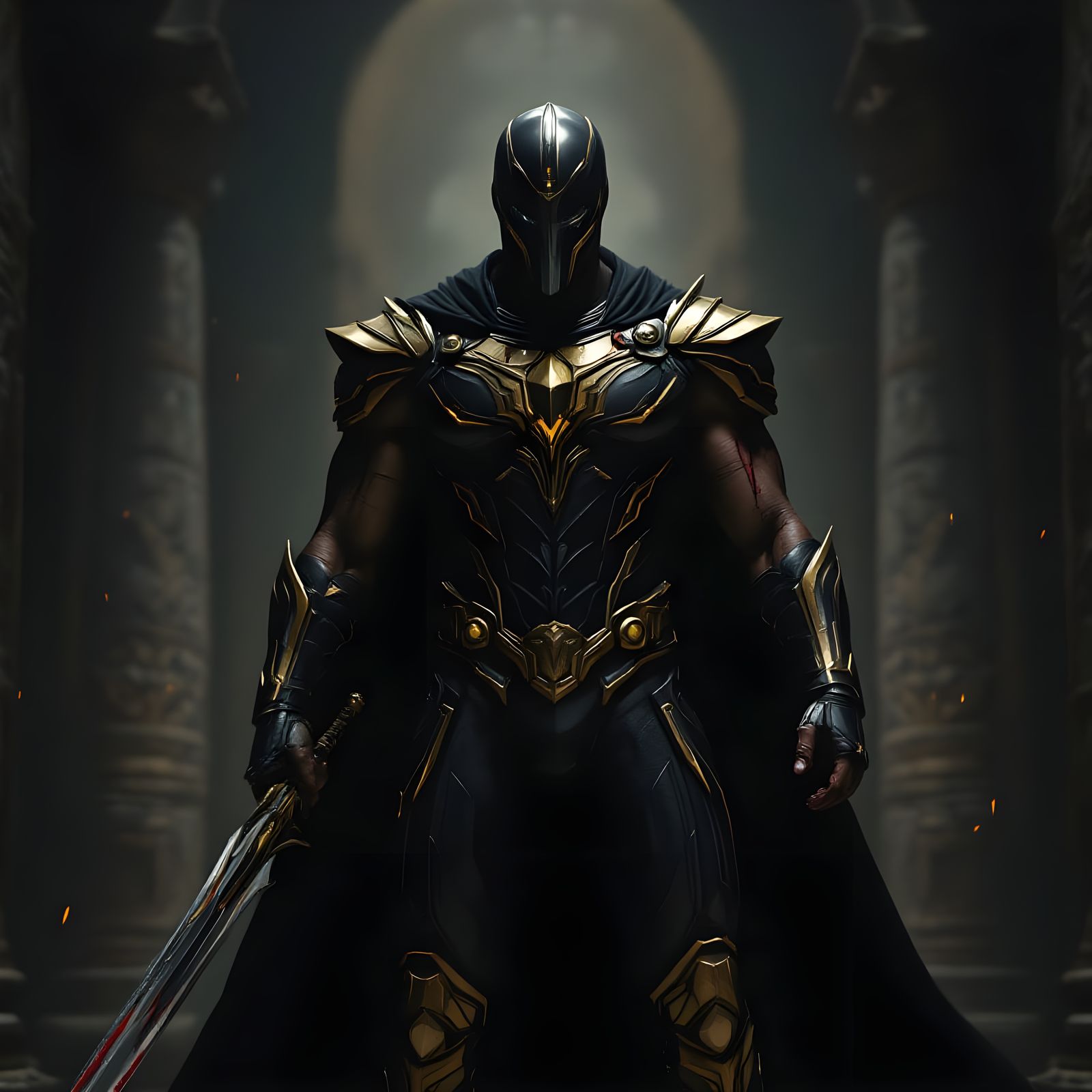 Cosmic God Emperor Michael B Jordan in Stealth Armor