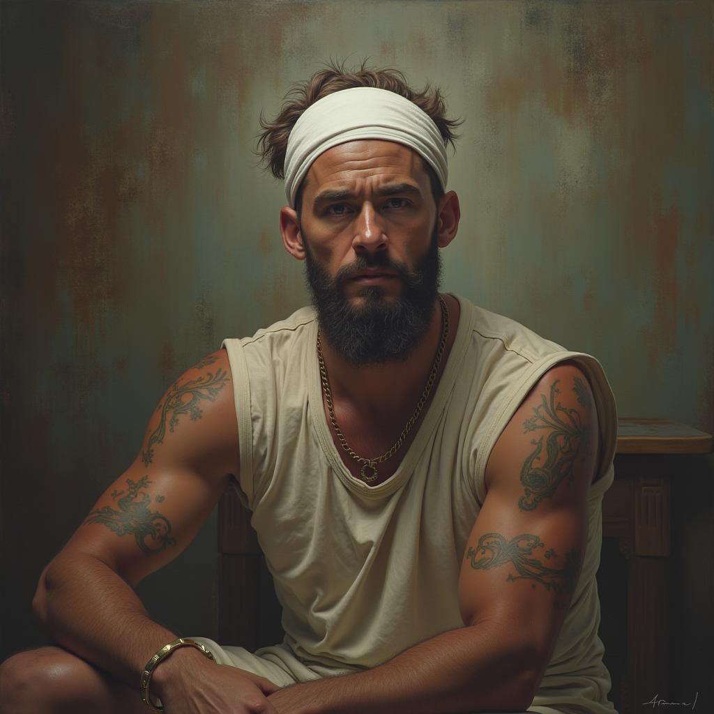 Abstract Landscape with Deep Matte Painting