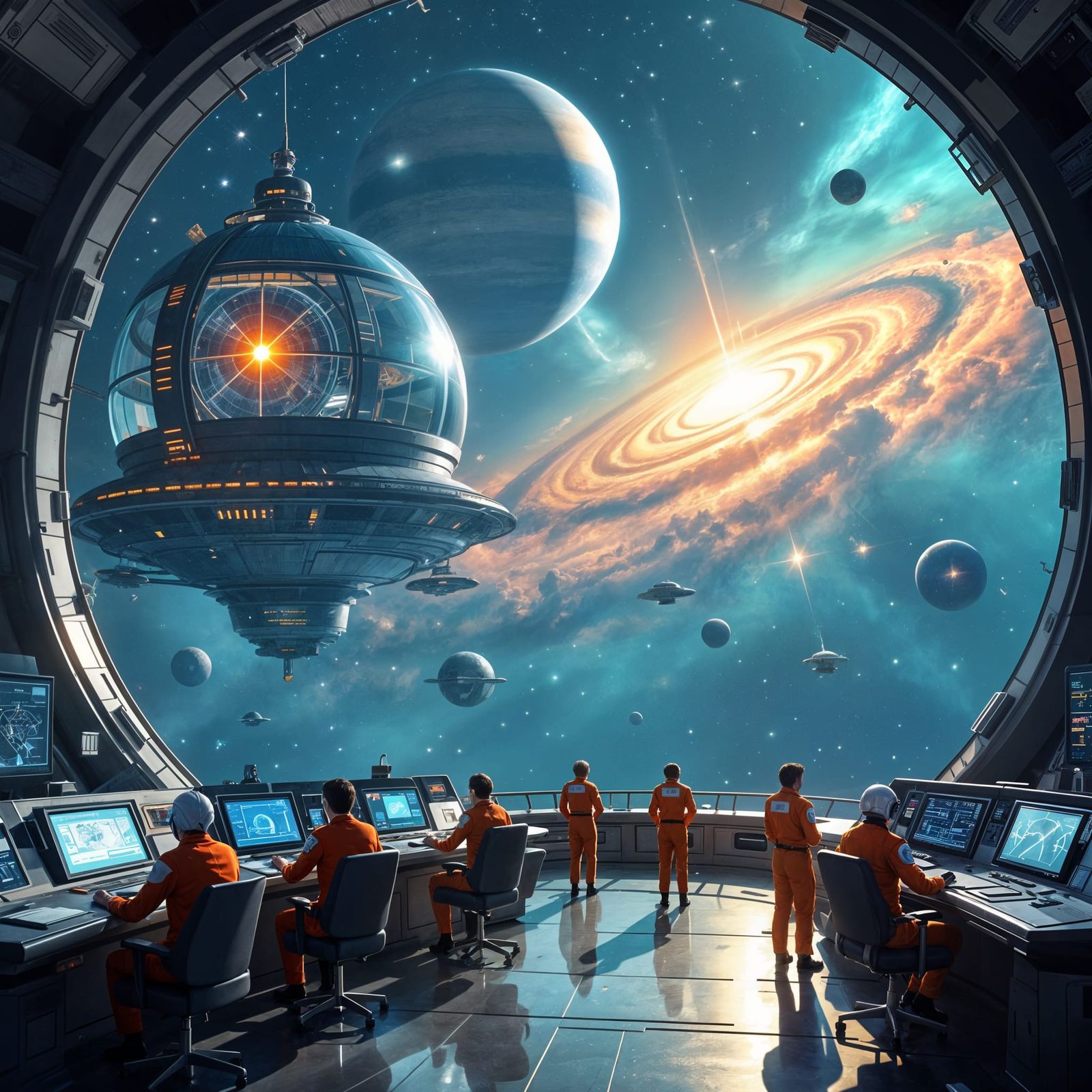 Retro-Futurist Space Observatory Orbiting Binary Stars