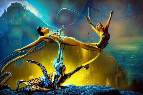 Glitzy Trapeze Artists in Post-Apocalyptic Setting