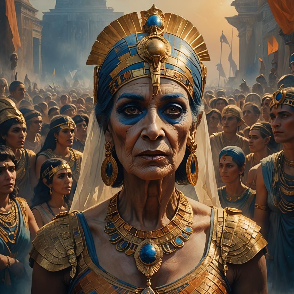 Eighty-Year-Old Transvestite as Cleopatra: Fantasy Art