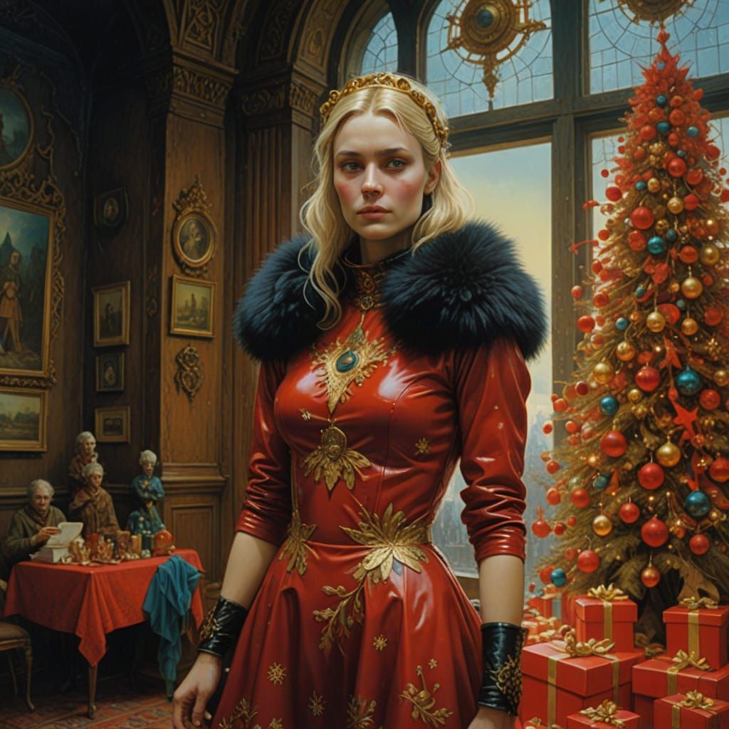 Mischief and Magic in a Winter Wonderland Scene