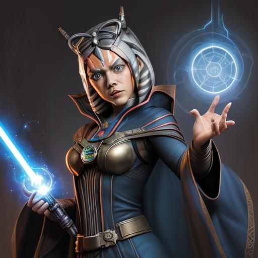 Ahsoka as Doctor Strange: Steampunk Sorceress Supreme