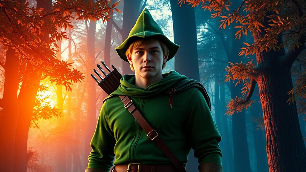 Robin Hood in Sherwood Forest: 1980s Arcade Style