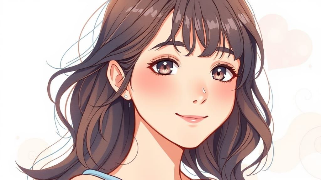 Dreamy Anime Goddess with Pastel Aura