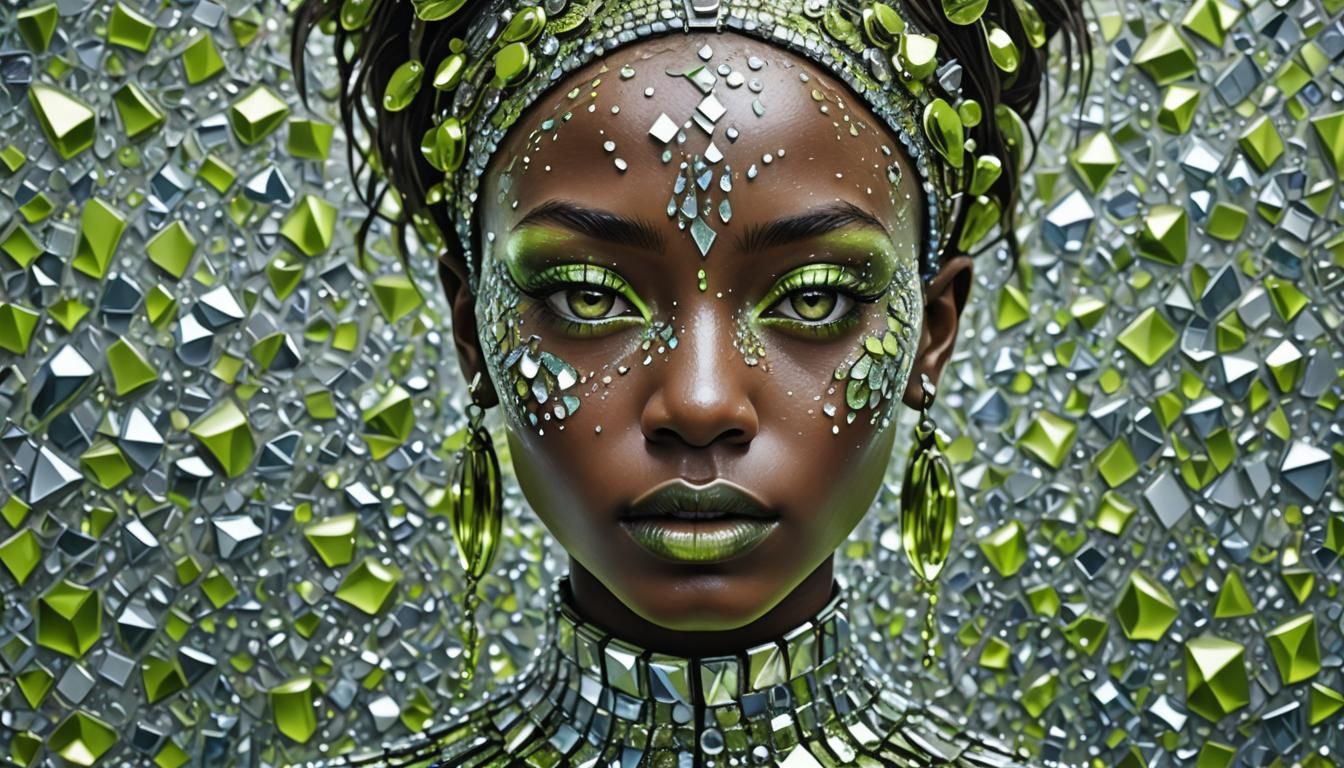 Lime Metal Alien in Louis Vuitton Fashion