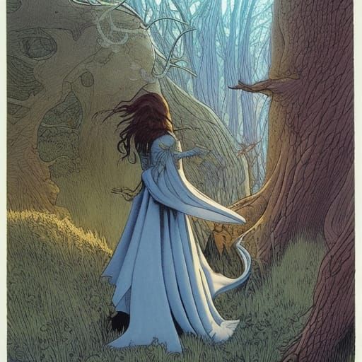 Fantasy Illustration in Charles Vess Style