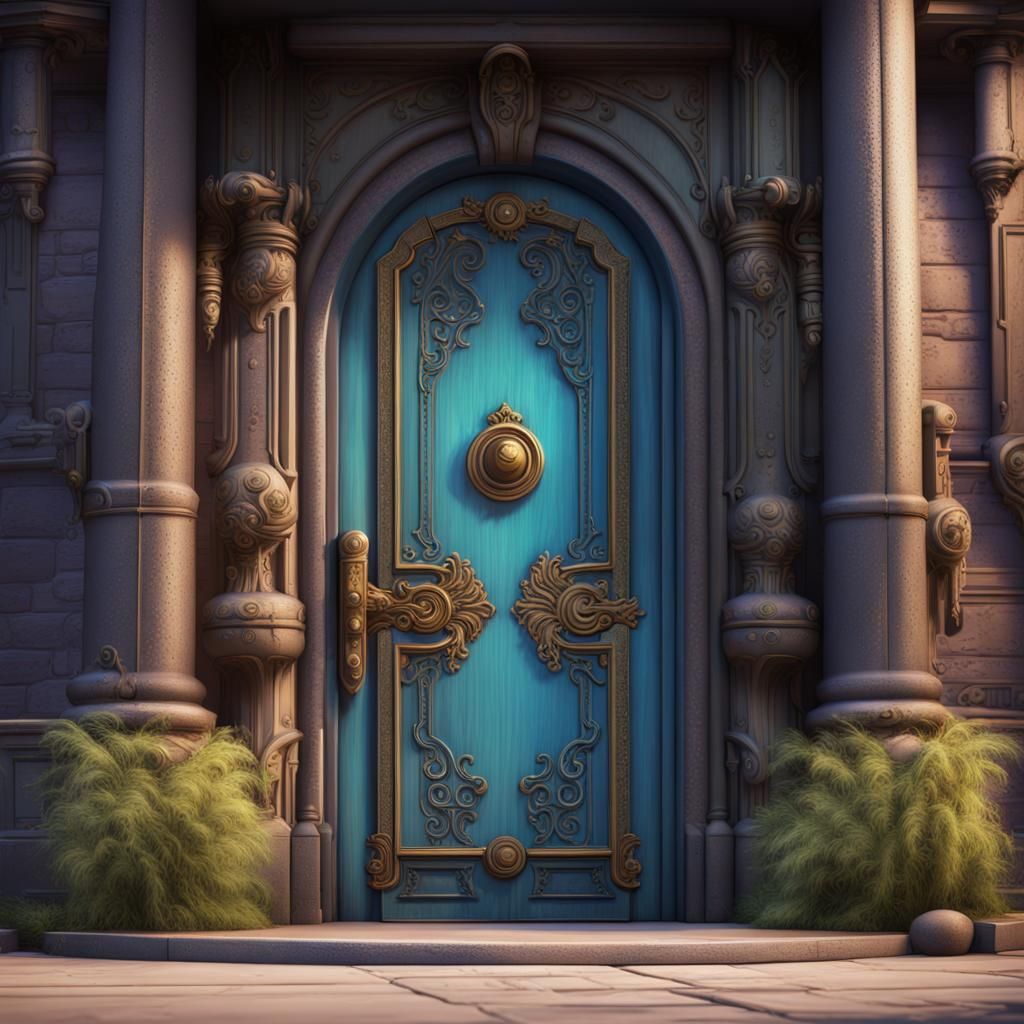 Monster's Inc. Door: Detailed Matte Painting