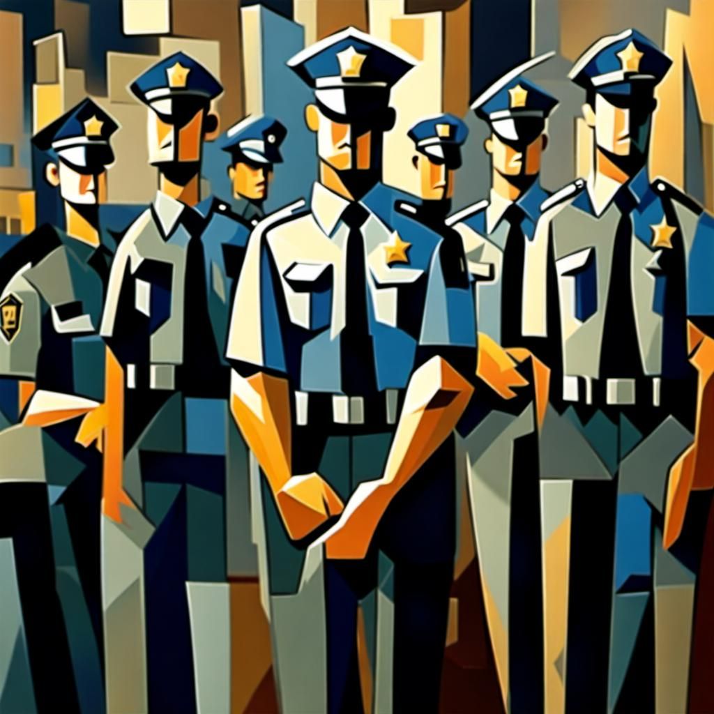 Cubist Art: Depressing Life in Police State