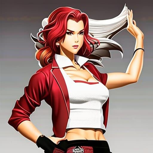 Heather Langenkamp as Streets of Rage Anime Character