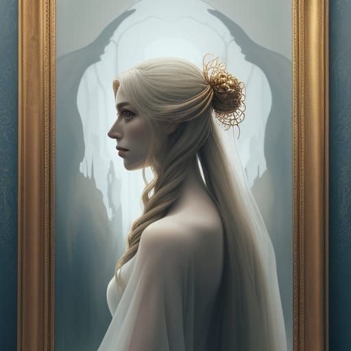 Surreal Double Portrait in Ethereal Atmosphere