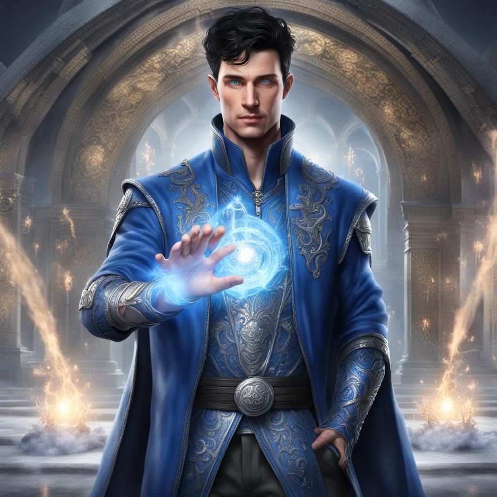 Hyperrealistic Portrait of a Powerful Magic User