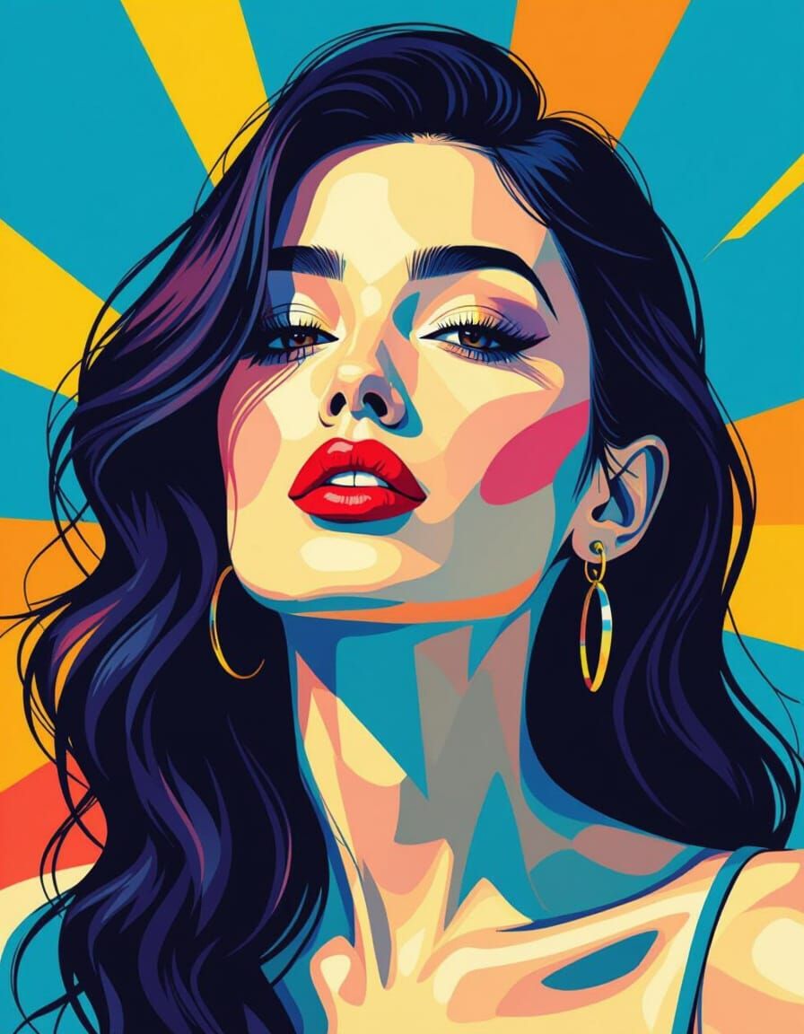 drawing inspiration from modern art and pop art influences. ...