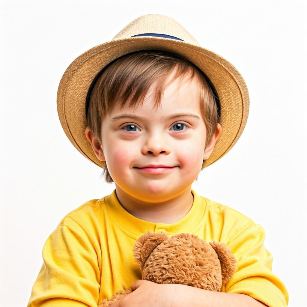 A boy with Down's syndrome