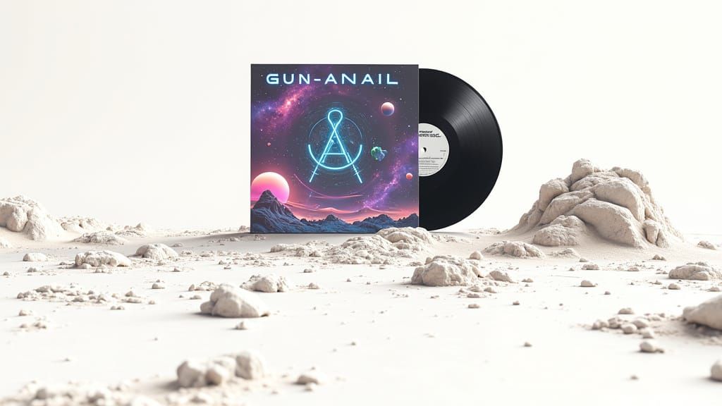 Futuristic Vinyl Record Collection on a Distant Planet LP Co...