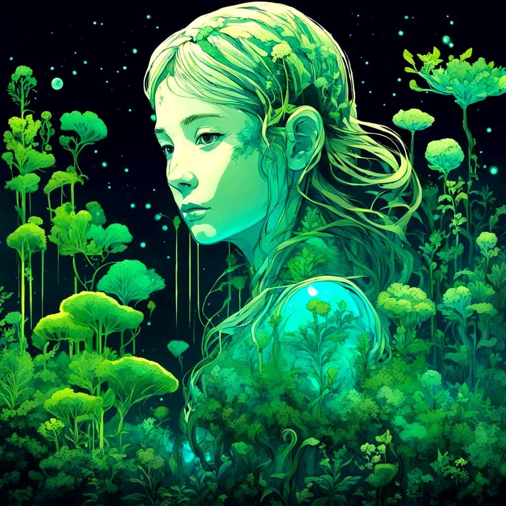 Luminous Foliage Goddess