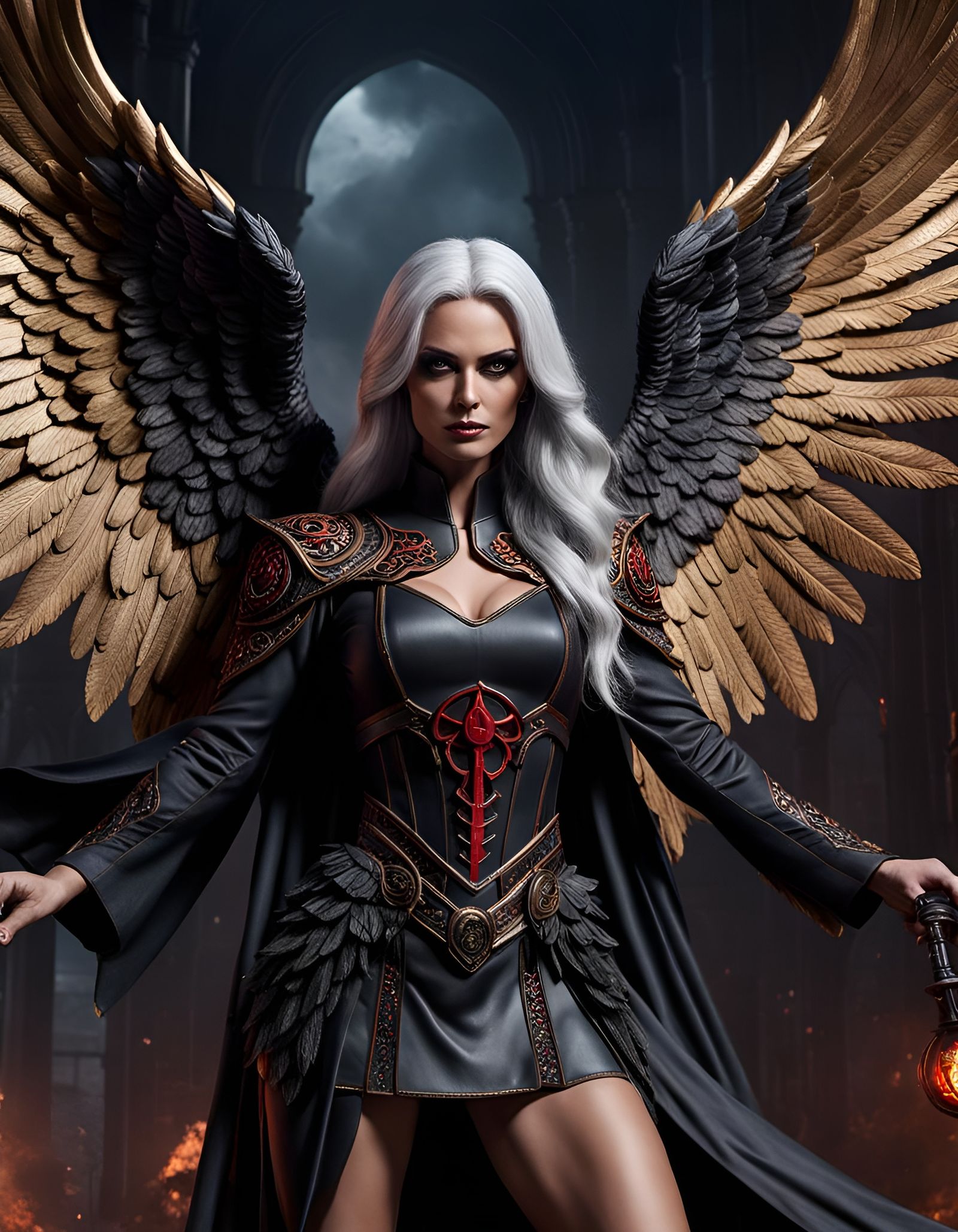 Latex Instructor in Sinister Pinup Style