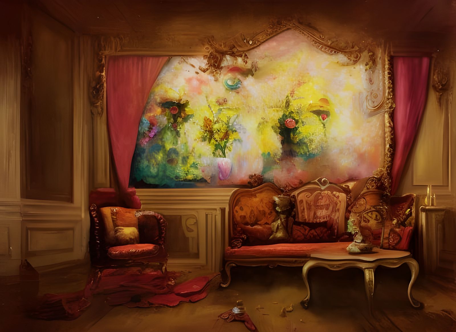 Hyperdetailed Abstract Art with Magical Particles