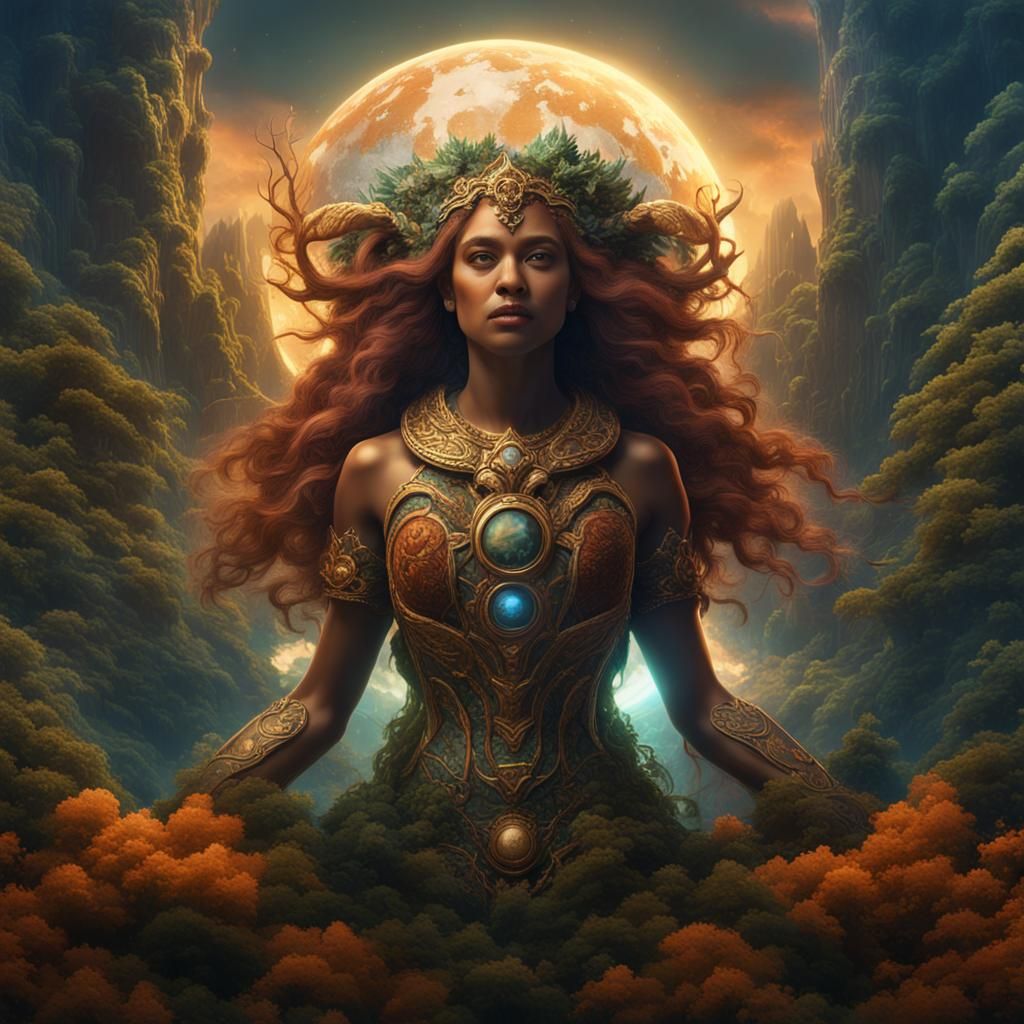 Earth Goddess Fantasy Concept Art