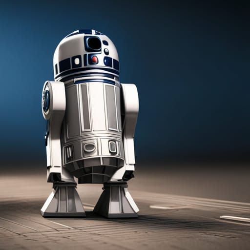 R2D2 the Chef Baking a Cake