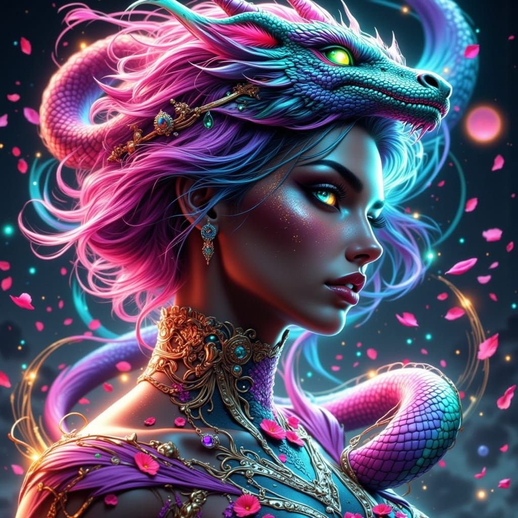 Drakonelle of the Rose Nebula