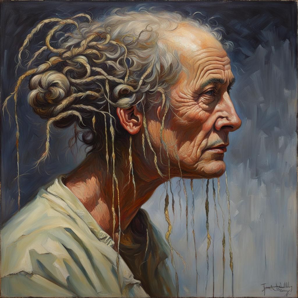 Trichotillomania: Oil Painting Exploring Inner Turmoil