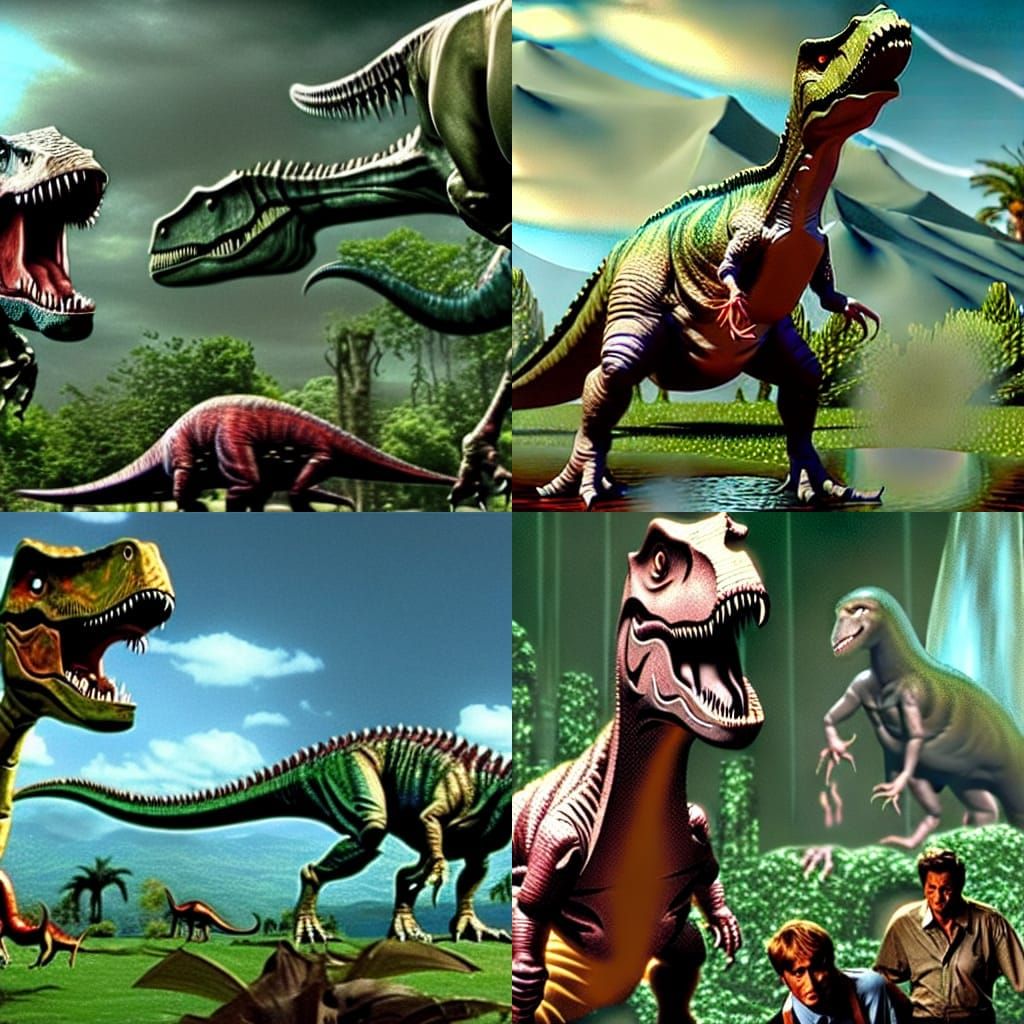 the Jurassic Park movie where it's a multiverse and all the ...